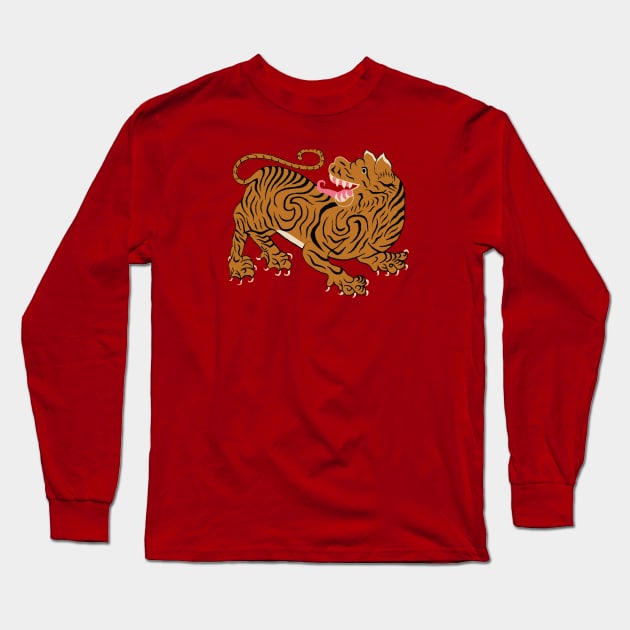 TIbetan Tiger Long Sleeve T-Shirt by KeepsItGood